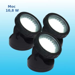 Zestaw 3 lamp LED białe